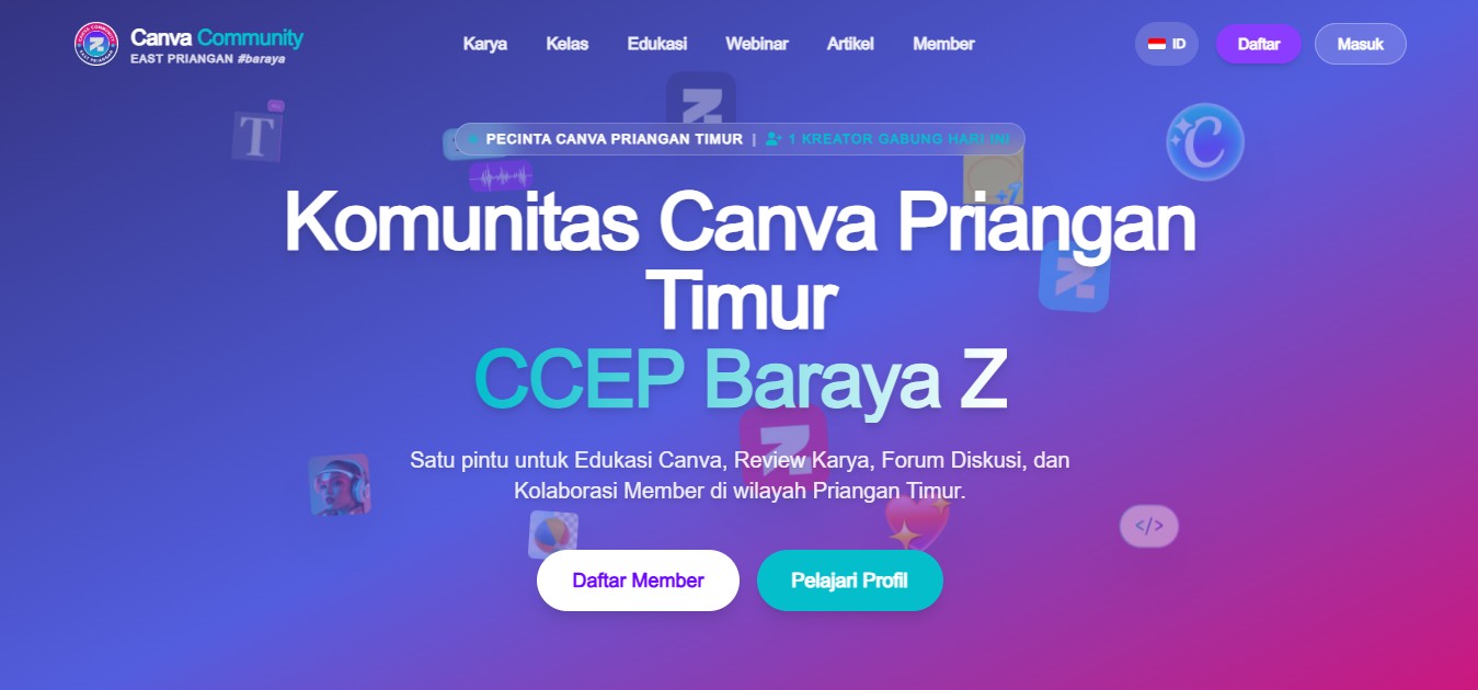 Sistem Manajemen Member Komunitas Canva