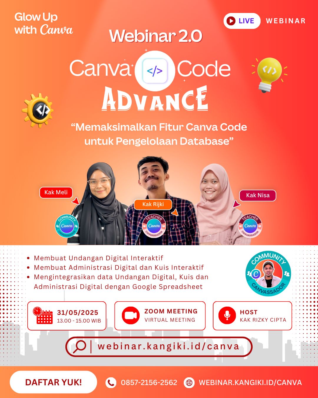 Webinar 2.0: Canva Code Advance - DikLink Community